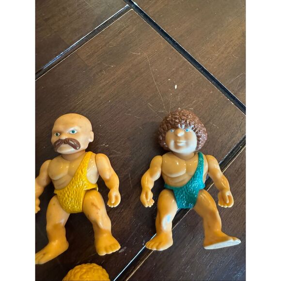 Vintage 1987 Playskool definitely dinosaurs, baby caveman bundle of four - Picture 3 of 5